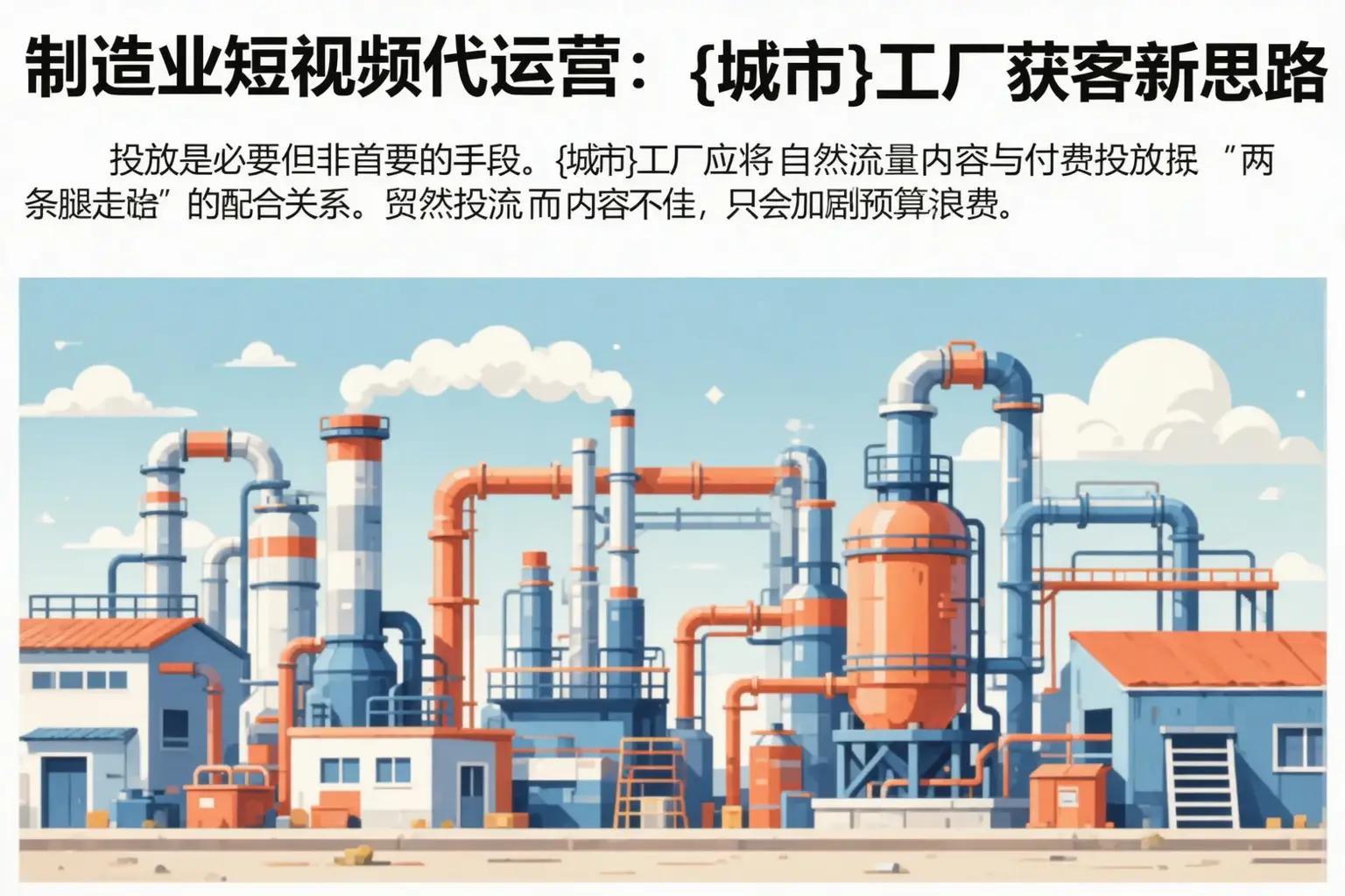 制造业短视频代运营:和田工厂获客新思路