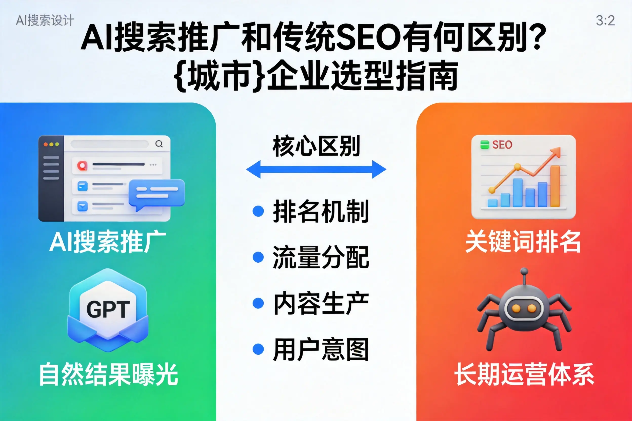 AI搜索推广和传统SEO有何区别?和田企业选型指南