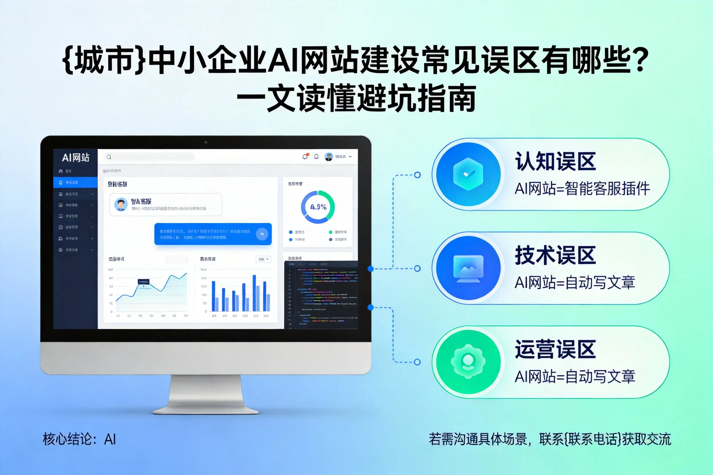 和田中小企业AI网站建设常见误区有哪些？一文读懂避坑指南