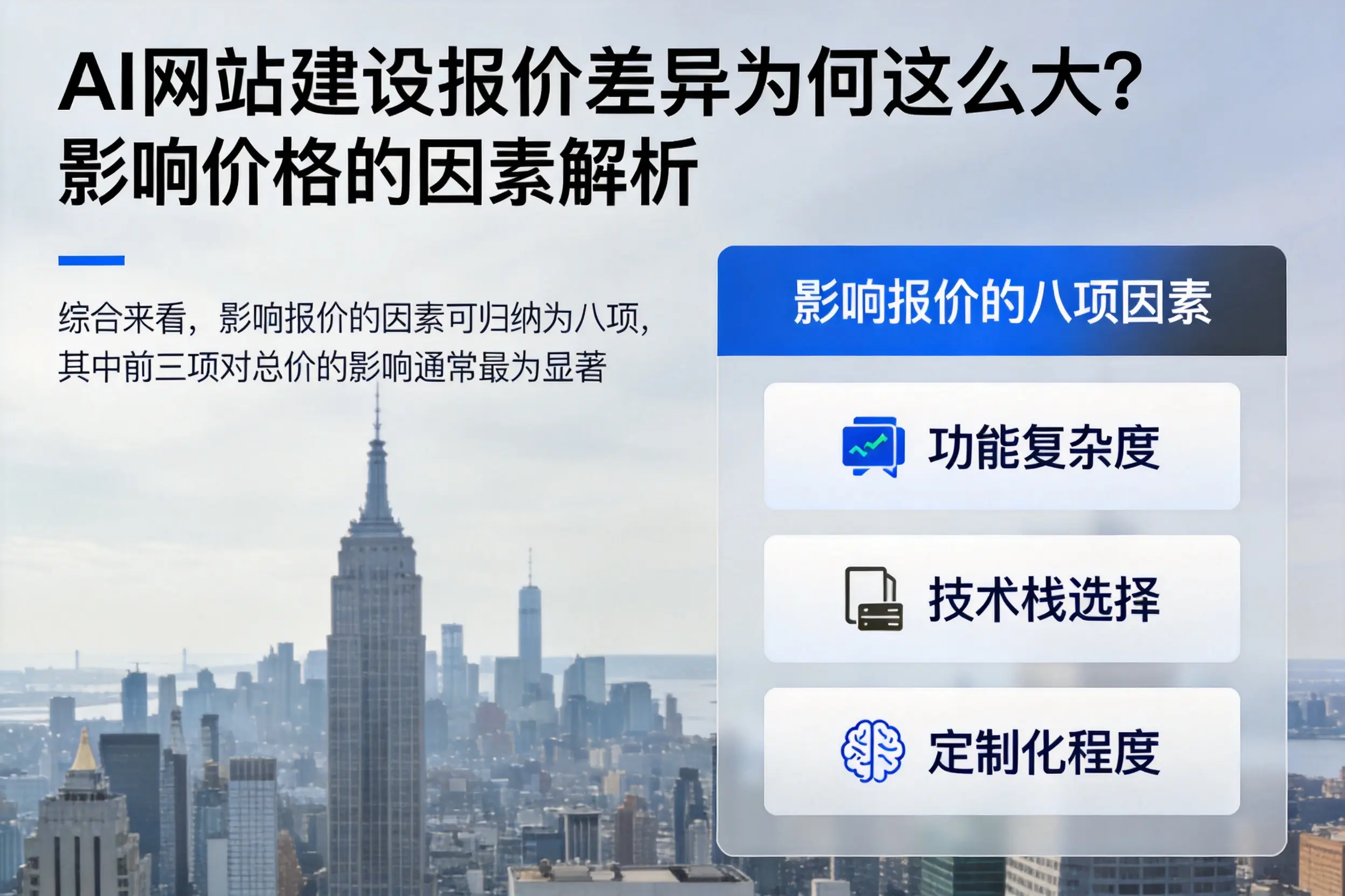 和田AI网站建设报价差异为何这么大?影响价格的因素解析