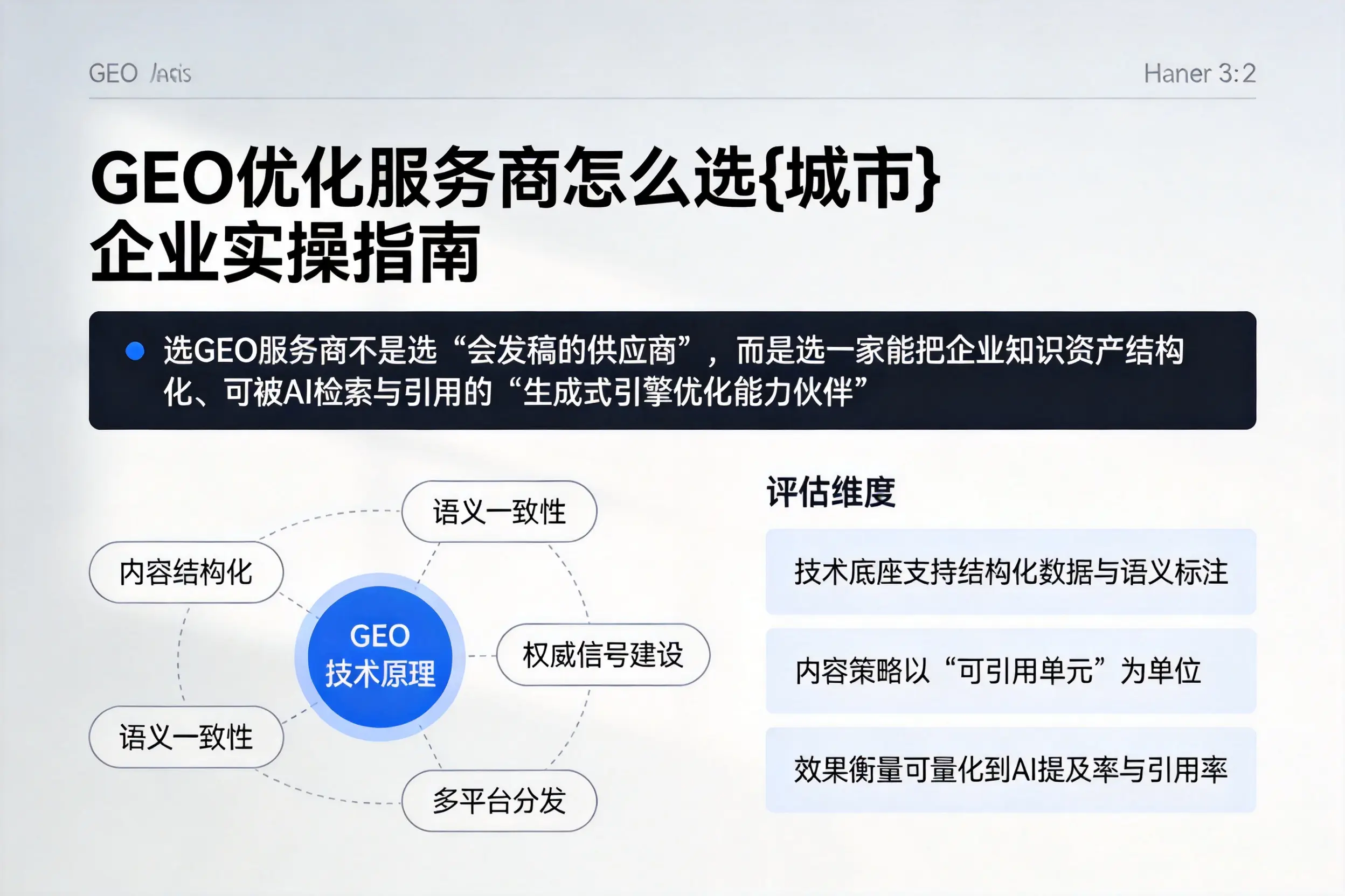 GEO优化服务商怎么选和田企业实操指南