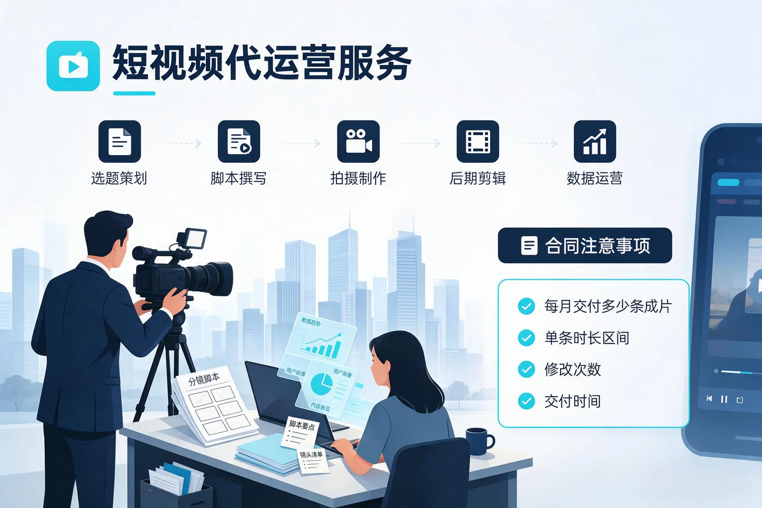短视频代运营包含哪些服务?和田企业常见问题科普
