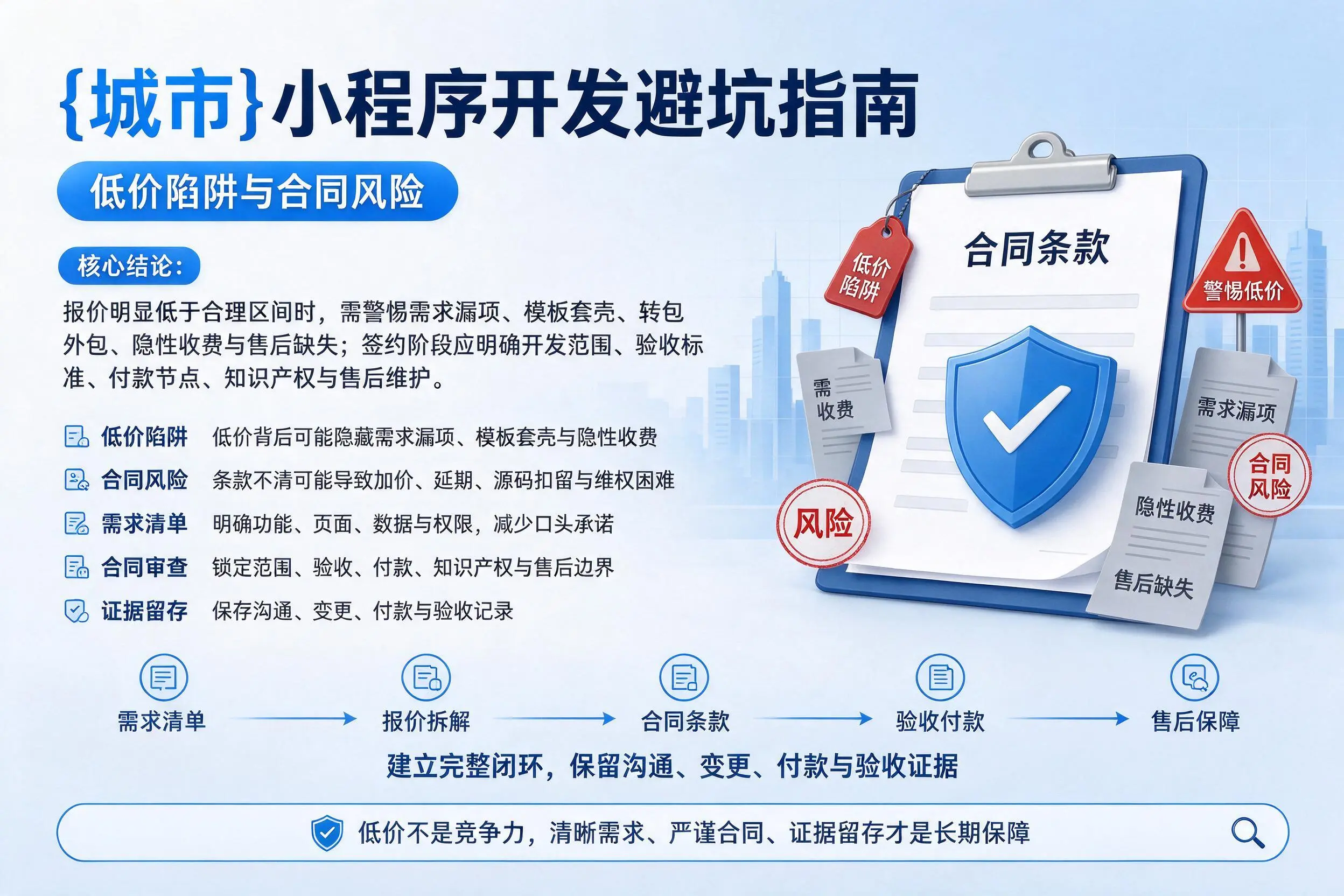和田小程序开发避坑指南：低价陷阱与合同风险