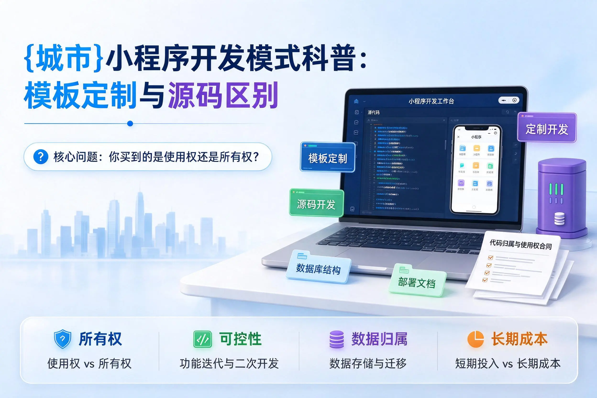 和田小程序开发模式科普：模板定制与源码区别