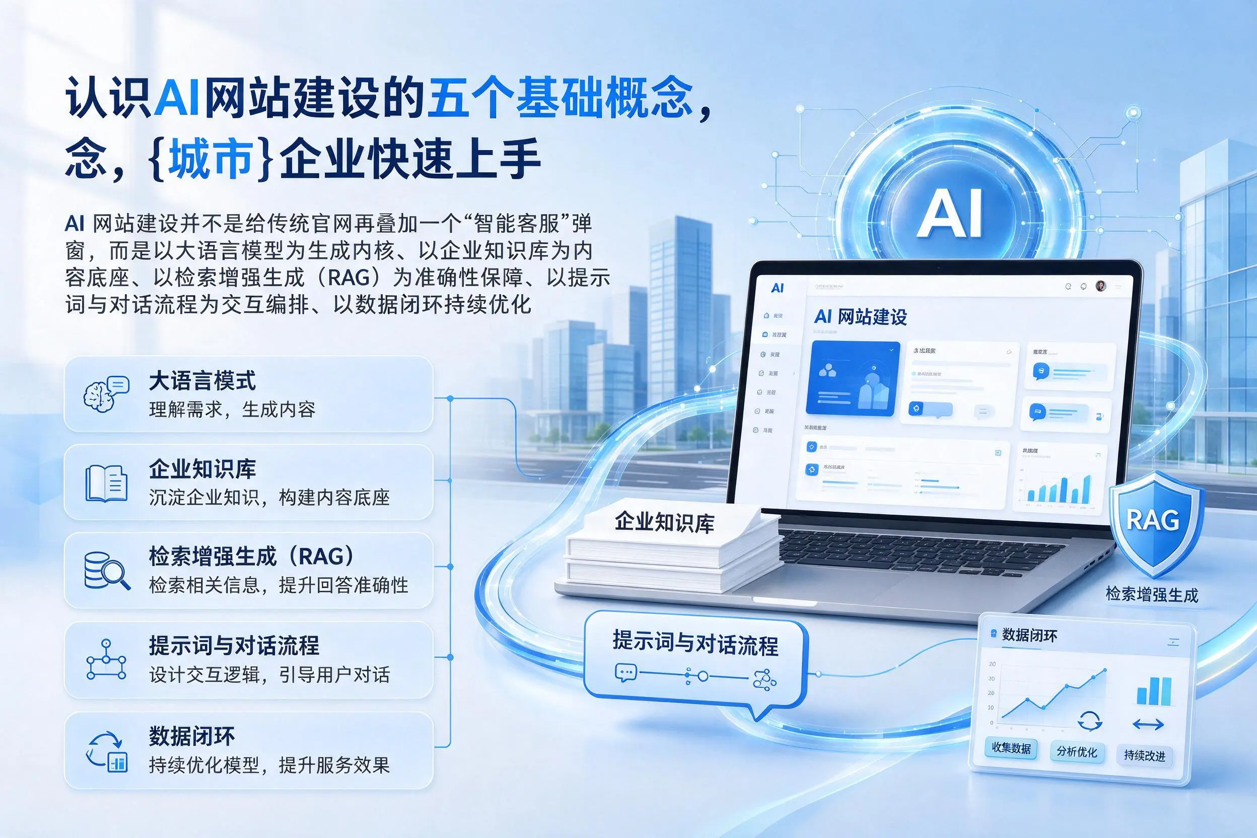认识AI网站建设的五个基础概念，和田企业快速上手