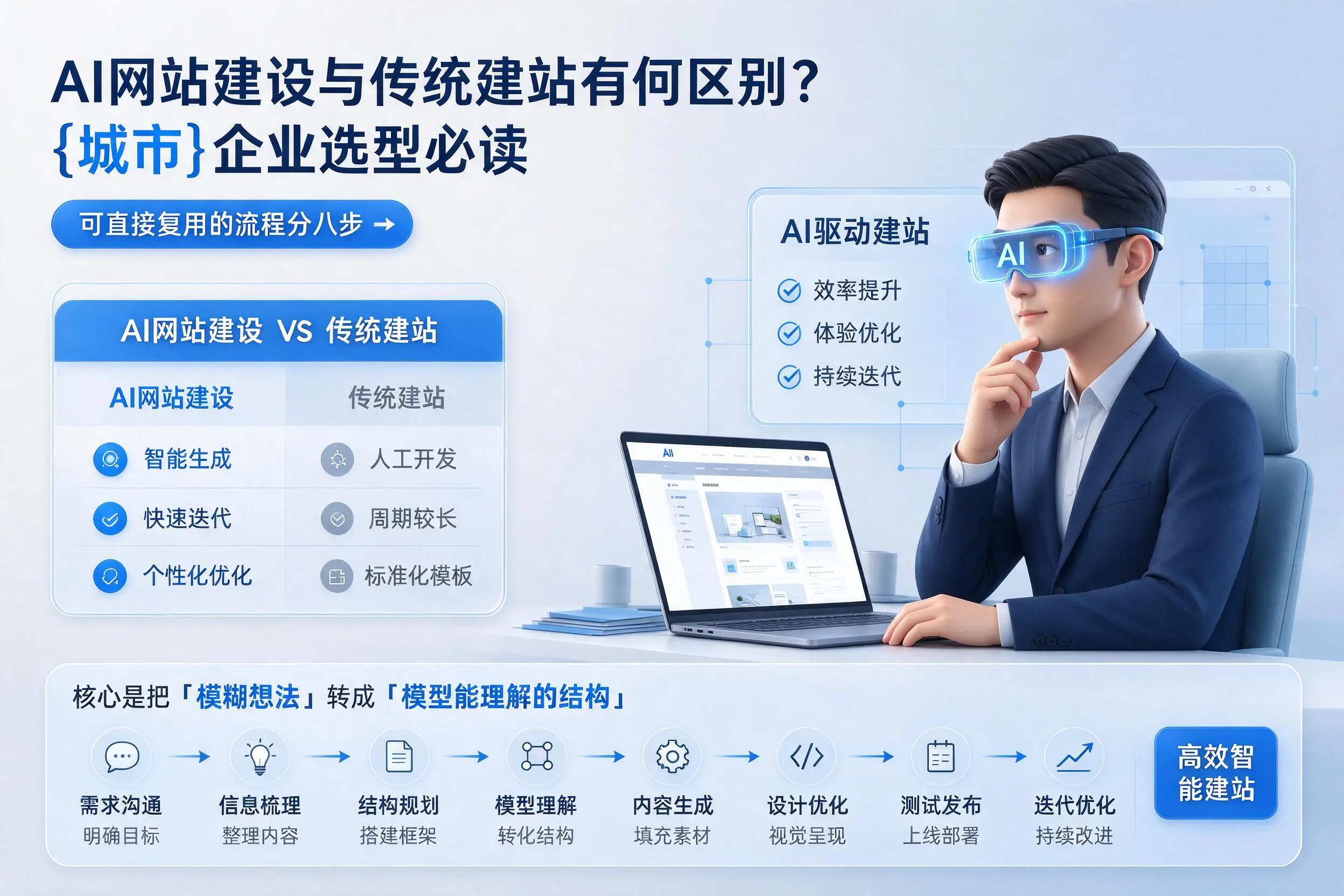 AI网站建设与传统建站有何区别？和田企业选型必读