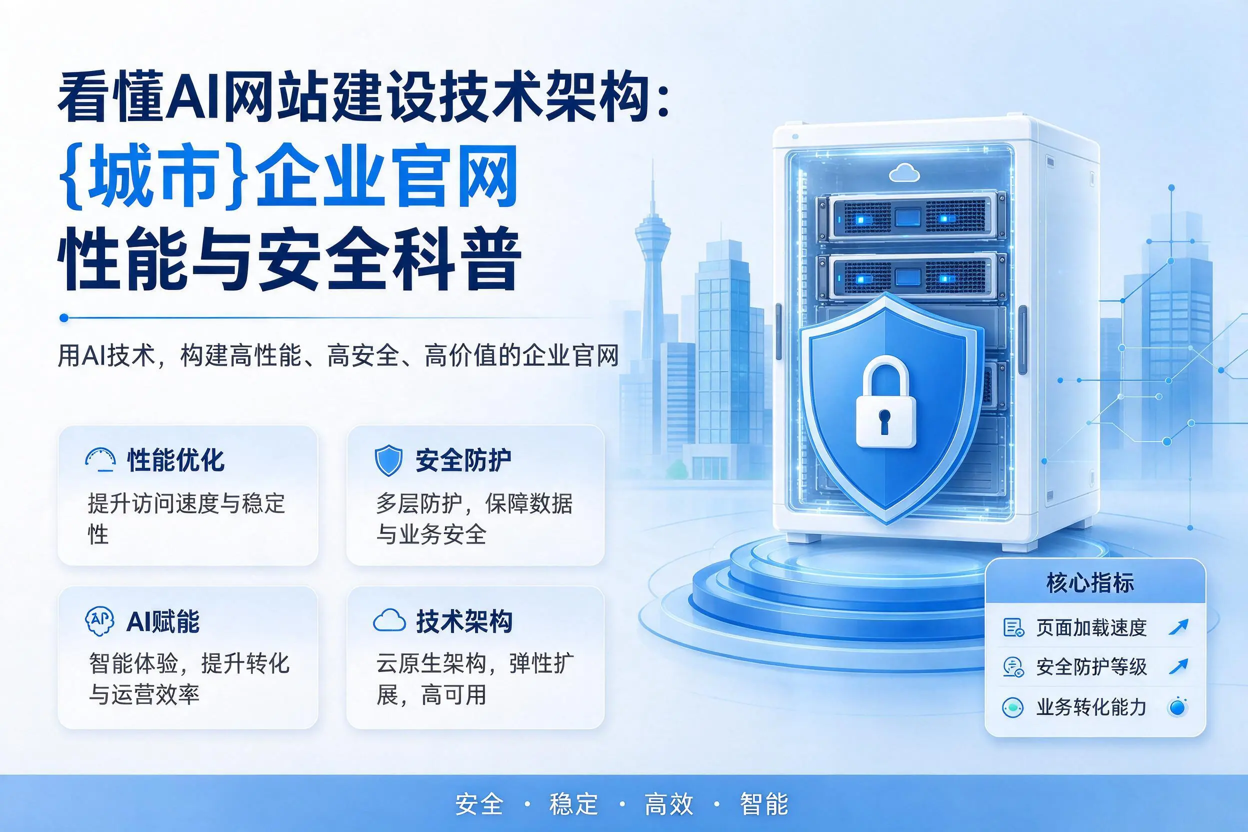 看懂AI网站建设技术架构：和田企业官网性能与安全科普