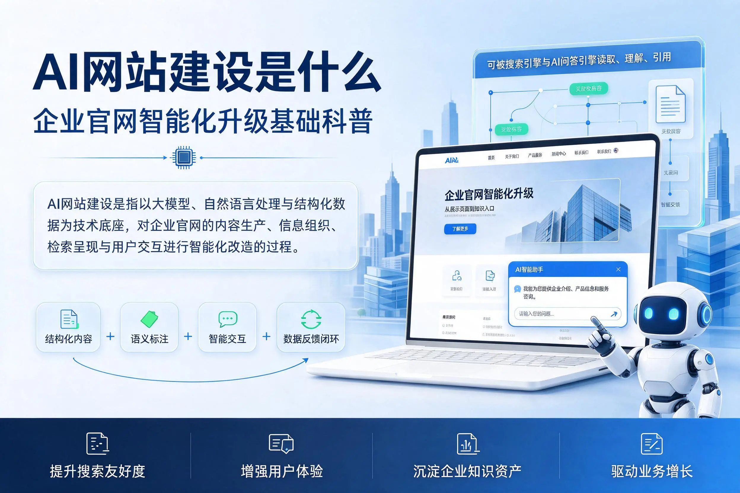AI网站建设是什么：和田企业官网智能化升级基础科普